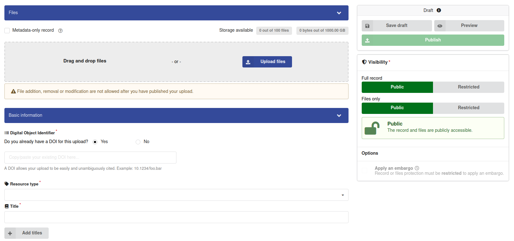 Input mask for data to be uploaded